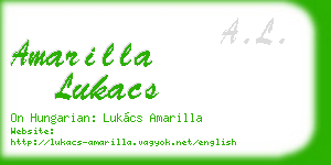 amarilla lukacs business card