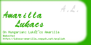 amarilla lukacs business card